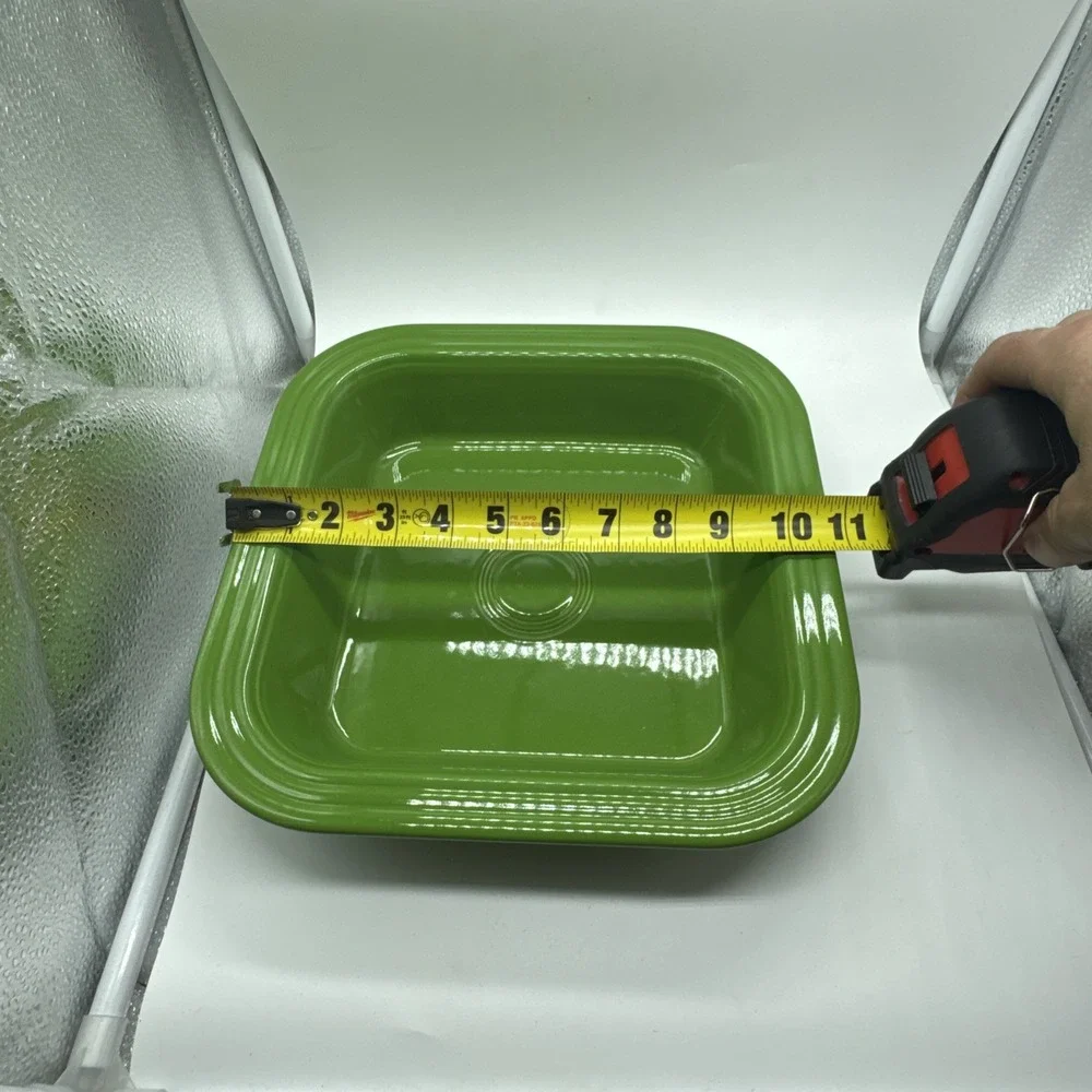 HOMER LAUGHLIN FIESTAWARE Shamrock Green Square Baker  Pottery Baking Pan